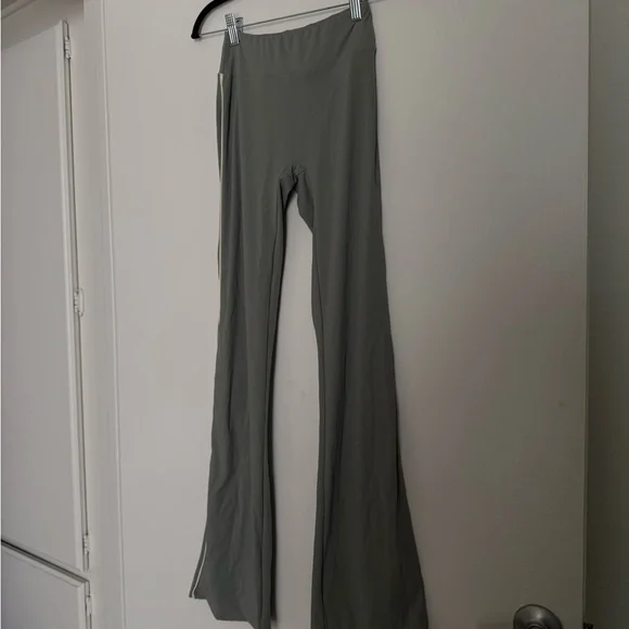 Women's Sage Grey/green High-Waisted Pants - Picture 3 of 3